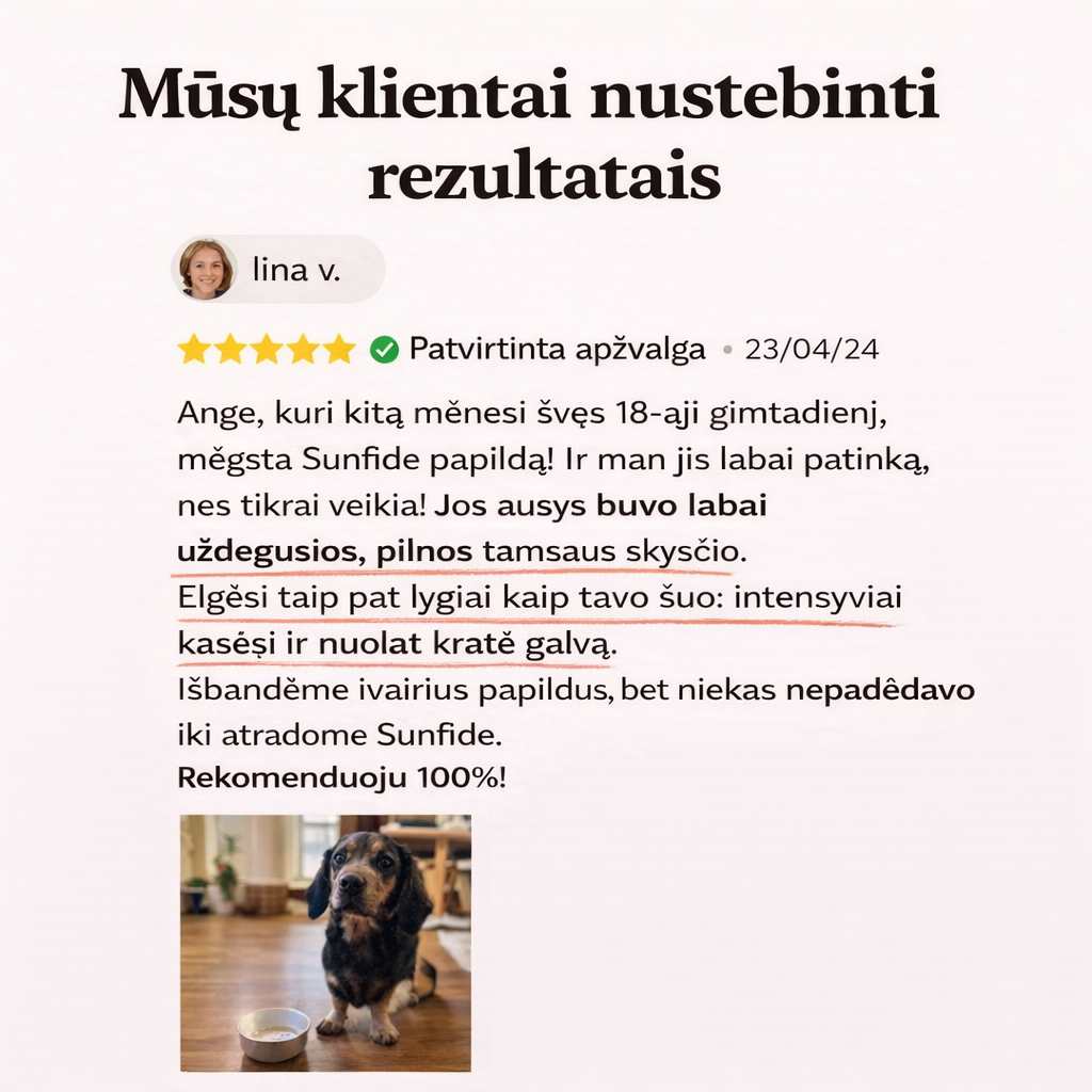 Sunfide - Papildas nuo niežėjimo