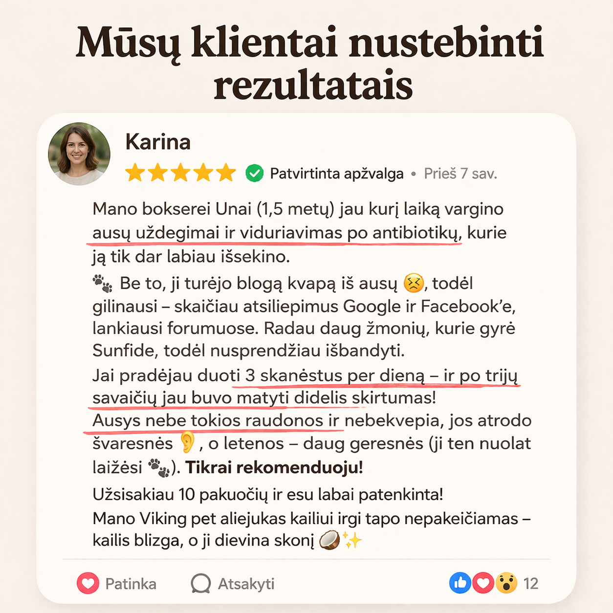 Sunfide - Papildas nuo niežėjimo